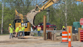 Metro Detroit township official discovers road collapsing