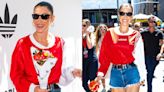 Bella Hadid Puts Sporty Spin on Daisy Dukes with Adidas Jersey to Celebrate New Originals Campaign