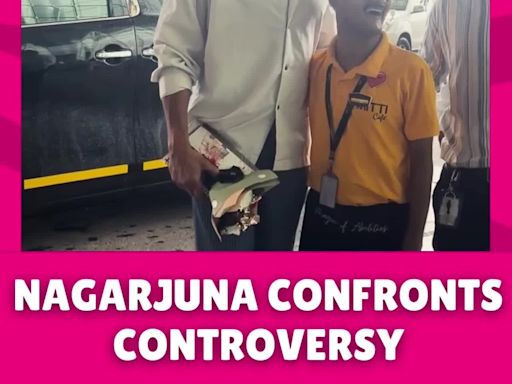 Viral Video: Actor Nagarjuna's Gesture to Fan Pushed by Bodyguard | Entertainment - Times of India Videos