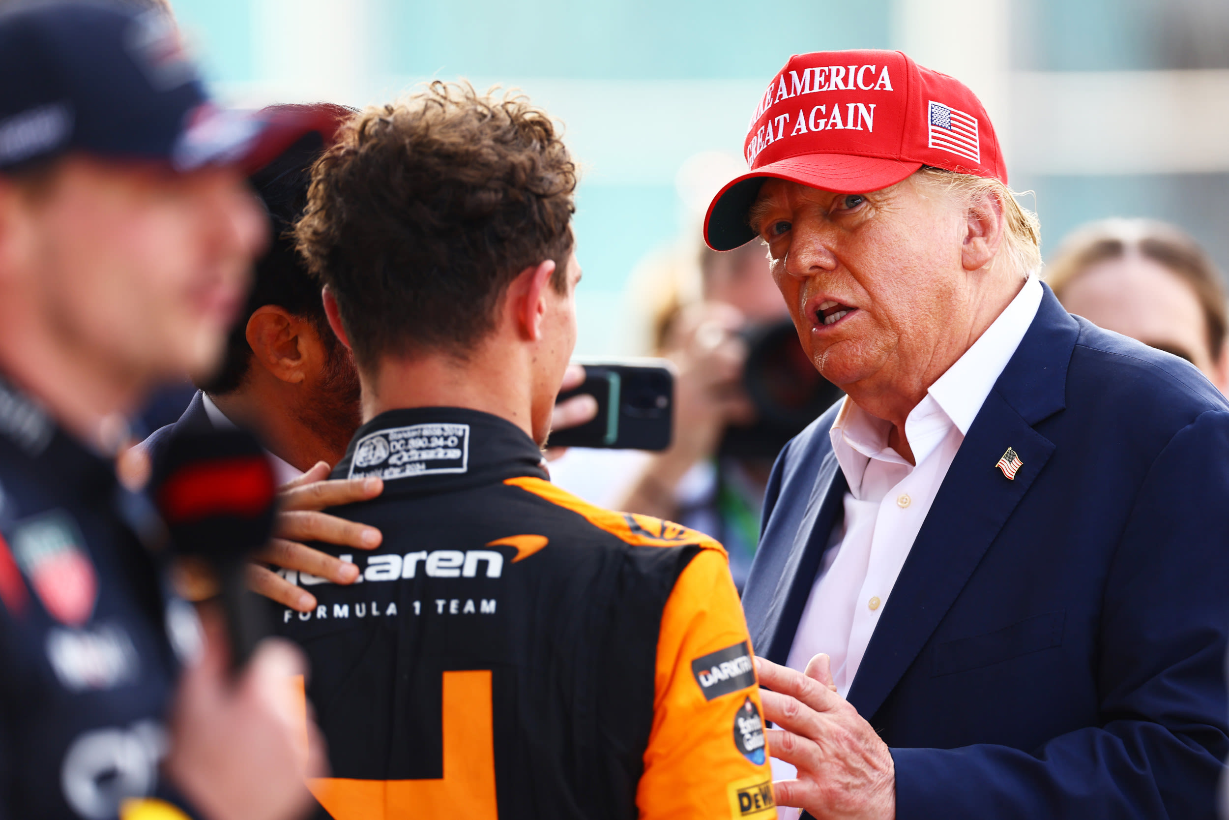 Donald Trump claims he is Lando Norris's lucky charm after Miami victory