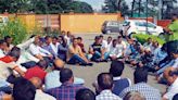 Palampur: Awaiting salaries, Himachal Pradesh Agriculture University employees hold dharna