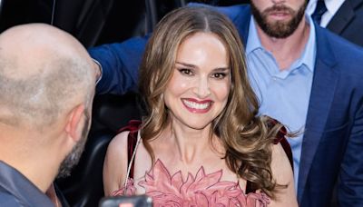 Natalie Portman Looks Like a Bouquet of Pink Azaleas In This Flirty Minidress