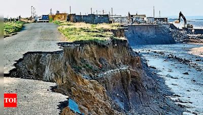 In 40 years, Gujarat’s 703.6km coastline eroded rapidly | Ahmedabad News - Times of India