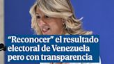 Díaz dice que hay que "reconocer" el resultado electoral en Venezuela - ELMUNDOTV
