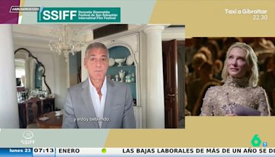 Las lágrimas de Cate Blanchett por el vídeo de George Clooney tras su premio en el Festival de San Sebastián