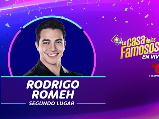 Rodrigo Romeh gana el segundo lugar en La Casa de los Famosos 4 y se lleva los $100,000