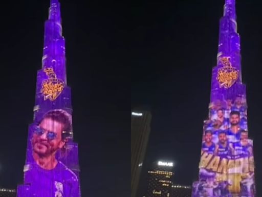 Shah Rukh Khan's KKR Lit Up Dubai's Burj Khalifa-Wach Video