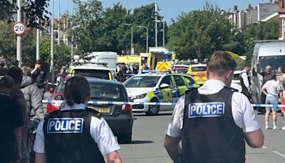 At least eight injured, including children, after knife attack in northern England