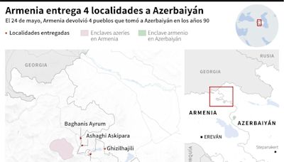 Armenia anuncia que devolvió cuatro pueblos a Azerbaiyán