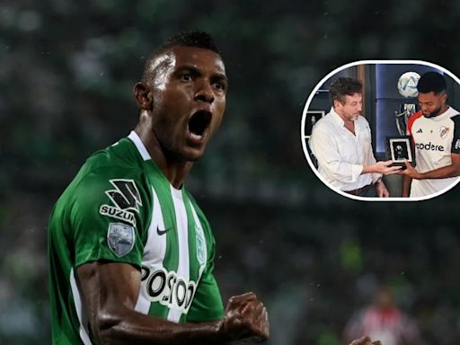 Celebra Atlético Nacional: Miguel Ángel Borja recibió un nuevo galardón