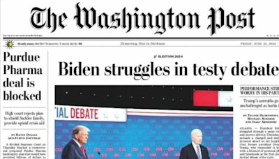 La prensa internacional se ceba con Biden tras su debate contra Trump: este ha sido el comentario más repetido