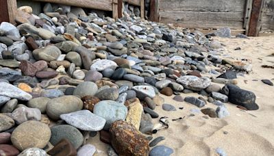 Pinched pebble plea as crucial beach rocks taken