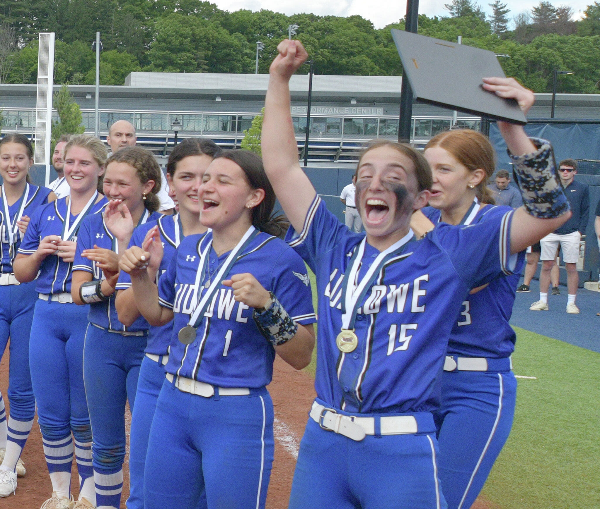 All four softball state champions defended their titles for the first time in CIAC history