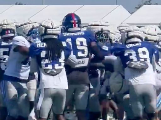 Lions, Giants Owe Hefty Fine After Multiple Brawls During Joint Practices