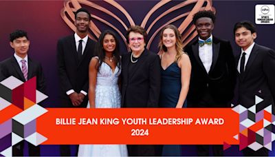 Apply by May 10 for the 2024 Billie Jean King Youth Leadership Award