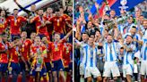 Así será La Finalissima, el partido que enfrentará a España y Argentina como campeonas de Europa y América