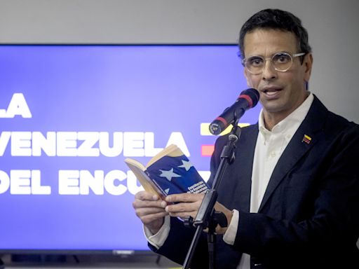 Capriles asegura que ciudadanos en "todos los rincones de Venezuela" rechazan a Maduro