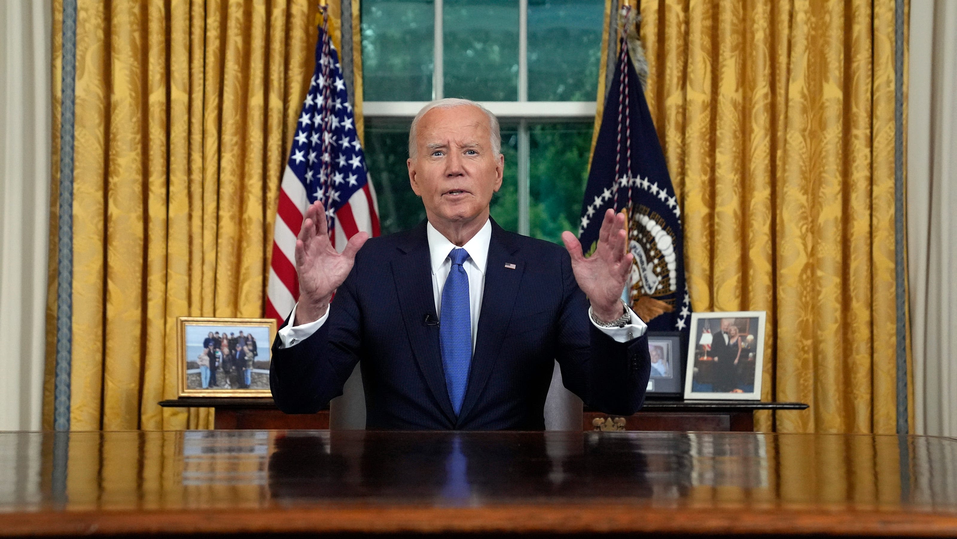 Biden delivers first address since dropping out of 2024 presidential race