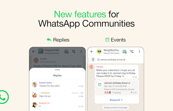 WhatsApp now lets users plan and schedule events in Communities