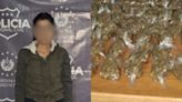Detienen a una presunta miembro de una banda de El Salvador con 260 dosis de marihuana