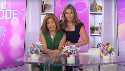 'Today's Hoda Kotb shuts down Jenna Bush Hager's "fat-o-no-mo" method for taking pictures: "She's trying to pull my arm fat"