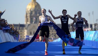 Germany beat US and Britain to win Olympic gold in thrilling mixed triathlon