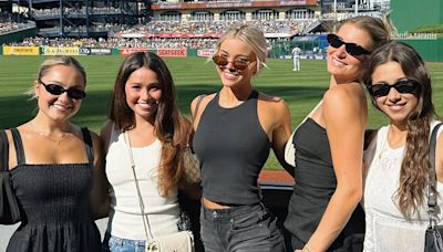 Olivia Dunne joins her fellow Pirates WAGs for 'girls day' at PNC Park