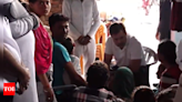 Rahul Gandhi meets families of Hathras stampede victims | India News - Times of India