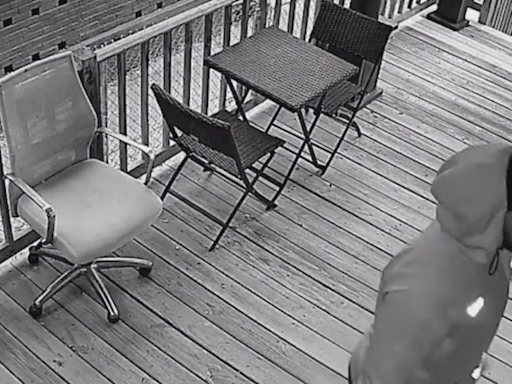 DC woman shares alarming footage of man peeping into home