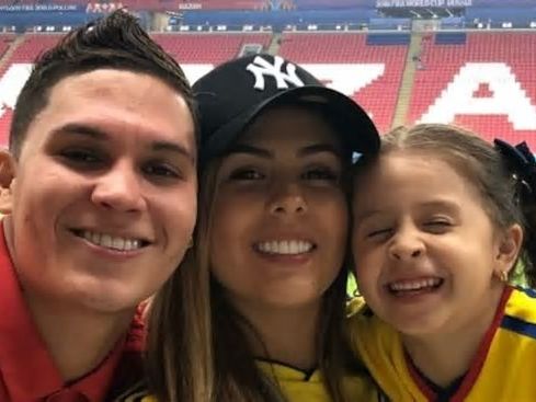 Ella es Johana Osorio, la esposa de Juan Fernando Quintero y por quien están pidiendo donaciones de sangre