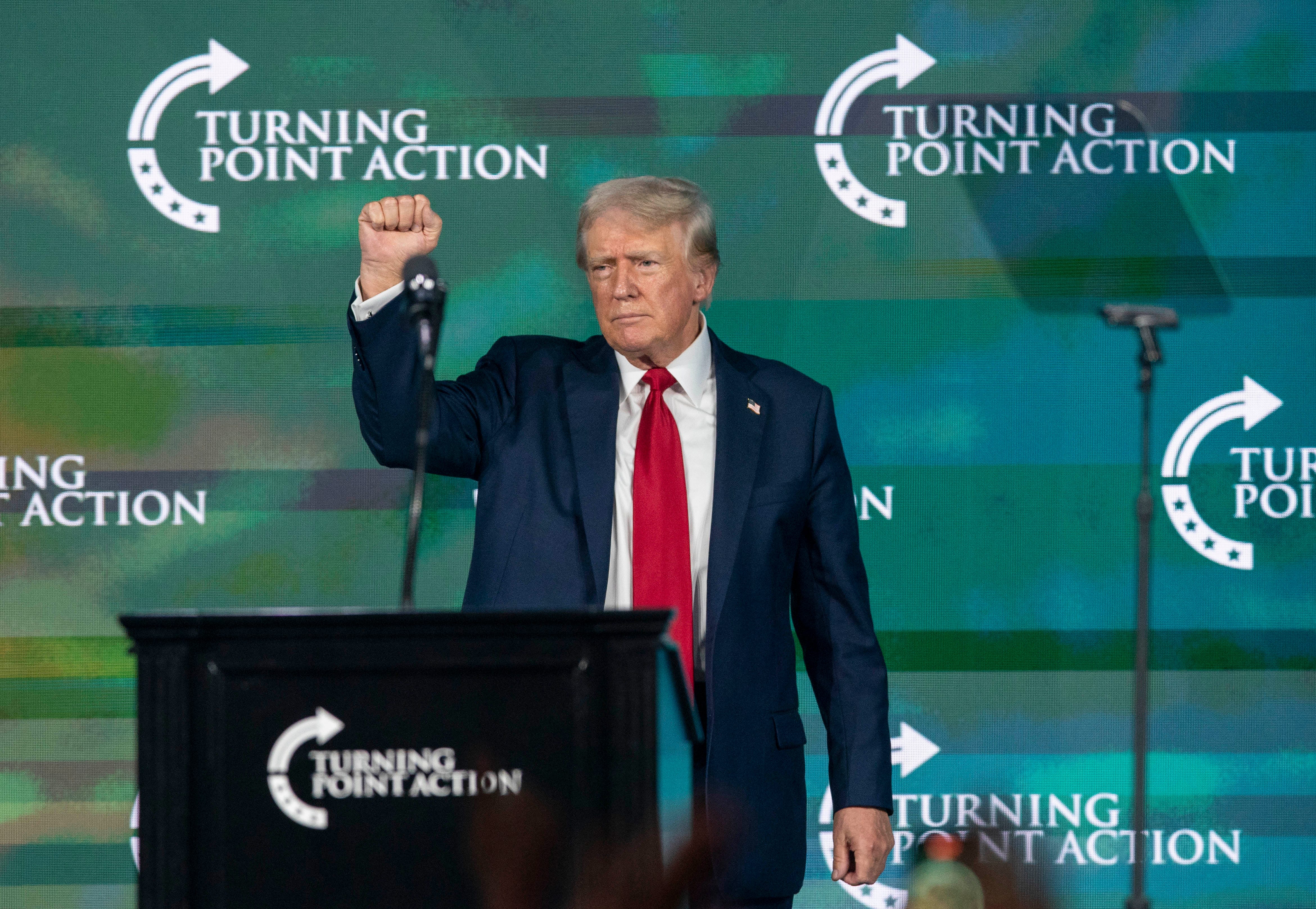Youths attending Trump speech at conservative summit more worried about economy, abortion