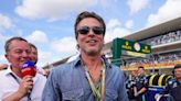 Why is Brad Pitt filming at Silverstone during the British Grand Prix?