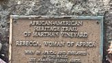 Rebecca Amos plaque restored - The Martha's Vineyard Times