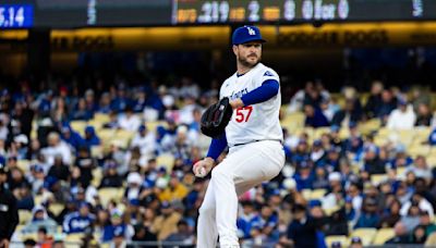 Dodgers place Ryan Brasier on injured list with right calf strain