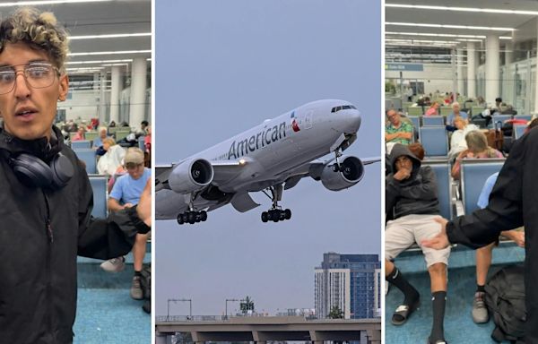 ‘We can’t leave the terminal…We’re illegally here’: Passenger says American Airlines left them stranded outside of the country without their passports