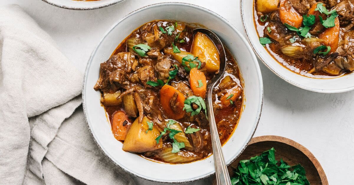 Mary Berry’s tasty all-in-one beef and mushroom stew needs under 30 minutes prep