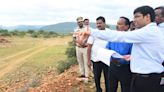 Collector inspects Althurupadu reservoir in Venkatagiri constituency