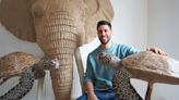 Meet the artist creating life-size sculptures of endangered animals from cardboard