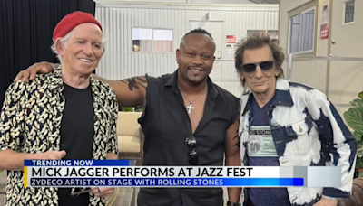 Zydeco great D’Wayne Dopsie performs with legendary Mick Jagger, The Rolling Stones