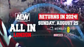 AEW Announces Return To Wembley Stadium For All In On August 25, 2024