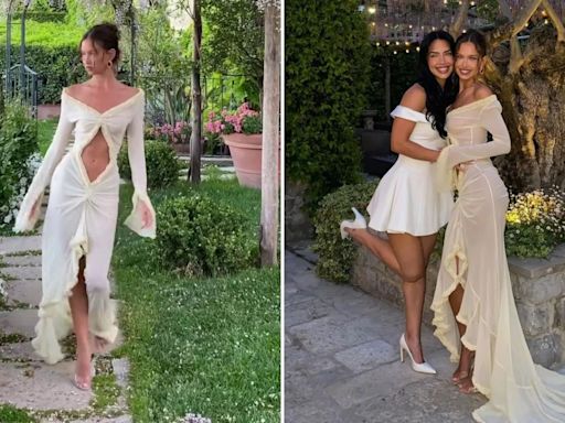 Model shamed for wearing a sheer dress to a wedding but says bride allowed it