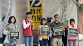 立院場外「青鳥行動」 經民連許冠澤呼籲：若藍白強行三讀行政院應提出覆議