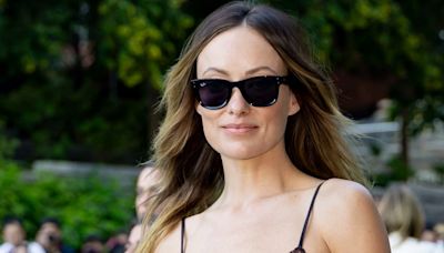 Olivia Wilde borrows Bridget Jones’ granny pants to wear under her sheer lace dress