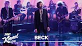 Beck Performs Orchestral "Paper Tiger" & Chop It Up With 'Kimmel' Guest Host Martin Short: Watch