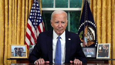 Biden says he's 'passing the torch' in speech from Oval office