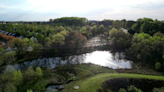 7News Drone over King Farm Stream Valley in Rockville, Maryland