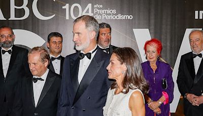 Queen Letizia and King Felipe dazzle in black tie at awards ceremony