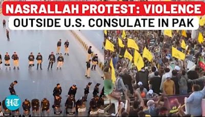 Nasrallah: Violence In Pakistan Outside US Consulate; Protestors, Police Clash | Hezbollah | Karachi