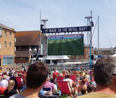 Big screen to show the Olympics and movies for free