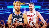 Kevin Love's awesome reaction to Kings' Domantas Sabonis stealing his double-double crown